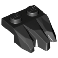 Lego NEW - Plate Modified 1 x 2 with 3 Claws / Rock Fingers~ [Black]