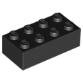 Lego NEW - Brick 2 x 4~ [Black]