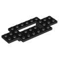Lego Used - Vehicle Base 4 x 10 x 2/3 with 4 x 2 Recessed Center with Smooth Underside~ [Black]