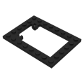 Lego Used - Plate Modified 6 x 8 Trap Door Frame Horizontal~ [Black]