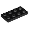 Lego NEW - Plate 2 x 4~ [Black]