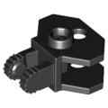 Lego NEW - Hinge 1 x 2 Locking with 2 Fingers and Tow Ball Socket~ [Black]