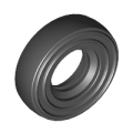 Lego Used - Tire 14mm D. x 4mm Smooth Small Single~ [Black]