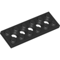 Lego NEW - Technic Plate 2 x 6 with 5 Holes~ [Black]