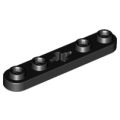 Lego Used - Technic Plate 1 x 5 with Smooth Ends 4 Studs and Center Axle Hole~ [Black]
