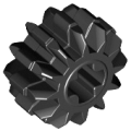 Lego Used - Technic Gear 12 Tooth Double Bevel~ [Black]