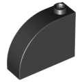 Lego NEW - Slope Curved 3 x 1 x 2 with Hollow Stud~ [Black]