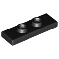 Lego NEW - Plate Modified 1 x 3 with 2 Studs (Double Jumper)~ [Black]