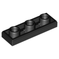 Lego NEW - Tile Modified 1 x 3 Inverted with Hole~ [Black]
