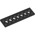 Lego NEW - Technic Plate 2 x 8 with 7 Holes~ [Black]