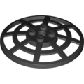 Lego Used - Dish 6 x 6 Inverted (Radar) Webbed - Type 2 (Underside Attachment Positions at~ [Black]