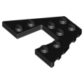Lego NEW - Wedge Plate 4 x 6~ [Black]