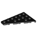 Lego NEW - Wedge Plate 6 x 4 Left~ [Black]