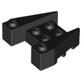 Lego NEW - Wedge 3 1/2 x 4 with Stud Notches~ [Black]