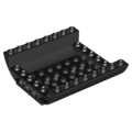 Lego NEW - Slope Curved 8 x 8 x 2 Inverted Double~ [Black]