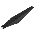 Lego NEW - Hinge Plate 3 x 12 with Angled Side Extensions and Tapered Ends~ [Black]