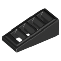 Lego NEW - Slope 18 2 x 1 x 2/3 with Grille~ [Black]