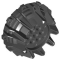 Lego Used - Wheel Hard Plastic with Small Cleats and Flanges~ [Black]