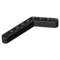 Lego Used - Technic Liftarm Modified Bent Thick 1 x 9 (6 - 4)~ [Black]