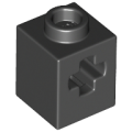 Lego NEW - Technic Brick 1 x 1 with Axle Hole~ [Black]