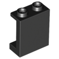 Lego NEW - Panel 1 x 2 x 2 with Side Supports - Hollow Studs~ [Black]