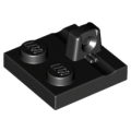 Lego NEW - Hinge Plate 2 x 2 Locking with 1 Finger on Top~ [Black]