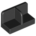 Lego NEW - Panel 1 x 2 x 1 with Rounded Corners and Center Divider~ [Black]