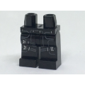 Lego Used - Hips and Legs with Two Straps on Right Leg One Strap on Left Leg and Dark Blui~ [Black]