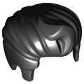 Parts NEW - Black Minifigure Hair Swept Back with Forelock