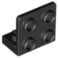 Lego Used - Bracket 1 x 2 - 2 x 2 Inverted~ [Black]
