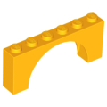 Lego NEW - Arch 1 x 6 x 2 - Medium Thick Top without Reinforced Underside~ [Bright Light Orange]