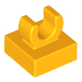 Lego NEW - Tile Modified 1 x 1 with Open O Clip~ [Bright Light Orange]