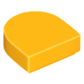 Lego NEW - Tile Round 1 x 1 Half Circle Extended~ [Bright Light Orange]