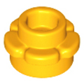 Lego Used - Plate Round 1 x 1 with Flower Edge (5 Petals)~ [Bright Light Orange]