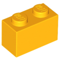 Lego NEW - Brick 1 x 2~ [Bright Light Orange]