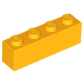 Lego NEW - Brick 1 x 4~ [Bright Light Orange]