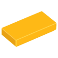 Lego NEW - Tile 1 x 2 with Groove~ [Bright Light Orange]