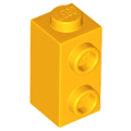 Lego NEW - Brick Modified 1 x 1 x 1 2/3 with Studs on Side~ [Bright Light Orange]