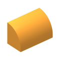 Lego NEW - Slope Curved 1 x 2~ [Bright Light Orange]