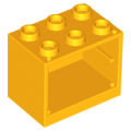 Lego Used - Container Cupboard 2 x 3 x 2 - Hollow Studs~ [Bright Light Orange]