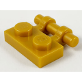 Lego NEW - Plate Modified 1 x 2 with Bar Handle on Side - Free Ends~ [Pearl Gold]