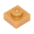 Lego NEW - Plate 1 x 1~ [Pearl Gold]