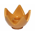 Lego NEW - Minifigure Headgear Crown Eggshell with 5 Points and Center Stud~ [Pearl Gold]