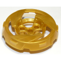 Lego NEW - Wheel Cover 3 Mag Spoke with 4 Pin Holes~ [Pearl Gold]