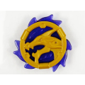 Lego NEW - Ring 3 x 3 with Dragon Head with Molded Trans-Purple Flames Pattern (Ninja~ [Pearl Gold]