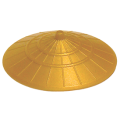 Lego Used - Minifigure Headgear Hat Conical Asian~ [Pearl Gold]