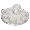 Lego NEW - Plate Round 2 x 2 with Rounded Bottom (Boat Stud)~ [Trans-Clear]