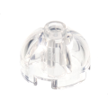 Lego NEW - Brick Round 2 x 2 Dome Top with Bottom Axle Holder - Hollow Stud~ [Trans-Clear]