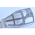 Lego NEW - Windscreen 6 x 4 x 2 Round with Bar Handle with Light Bluish Ahsoka Tano'~ [Trans-Clear]