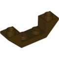 Lego NEW - Slope Inverted 45 4 x 1 Double~ [Dark Brown]